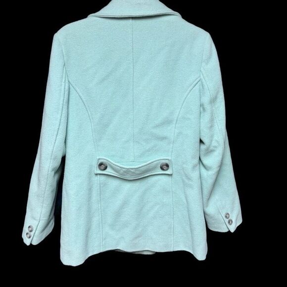 Vintage Chadwick’s Sky Blue Wool Blend Pea Coat - Picture 2 of 6